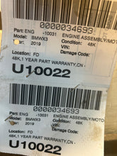 Load image into Gallery viewer, ENGINE MOTOR BMW 530i X3 X4 2017 17 2018 18 2019 19 2.0L - NW665104
