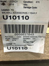 Load image into Gallery viewer, ENGINE MOTOR Subaru Legacy 2018 18 2019 19 2.5L VIN A/D - NW673750
