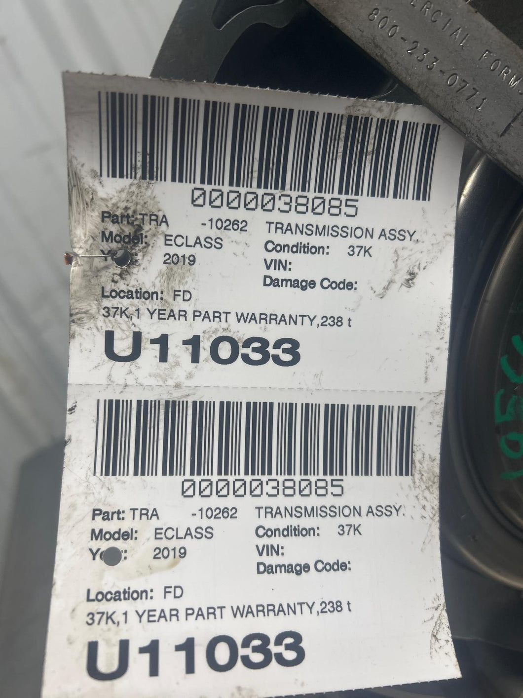 Transmission  MERCEDES E-CLASS 2019 - NW677408