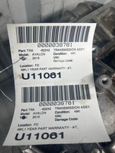 Load image into Gallery viewer, Transmission Toyota Avalon 2015 - NW680577
