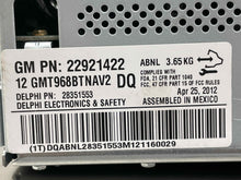Load image into Gallery viewer, Radio GMC Acadia 2012 - NW681145
