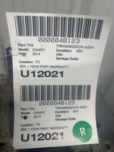 Load image into Gallery viewer, Transmission Toyota Camry 2014 - NW686722

