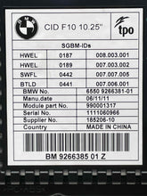 Load image into Gallery viewer, INFO-GPS SCREEN 528i 535i 550i Active 5 M5 2011 11 2012 12 - NW707429
