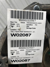 Load image into Gallery viewer, Transmission  INFINITI Q70 2015 - NW714369
