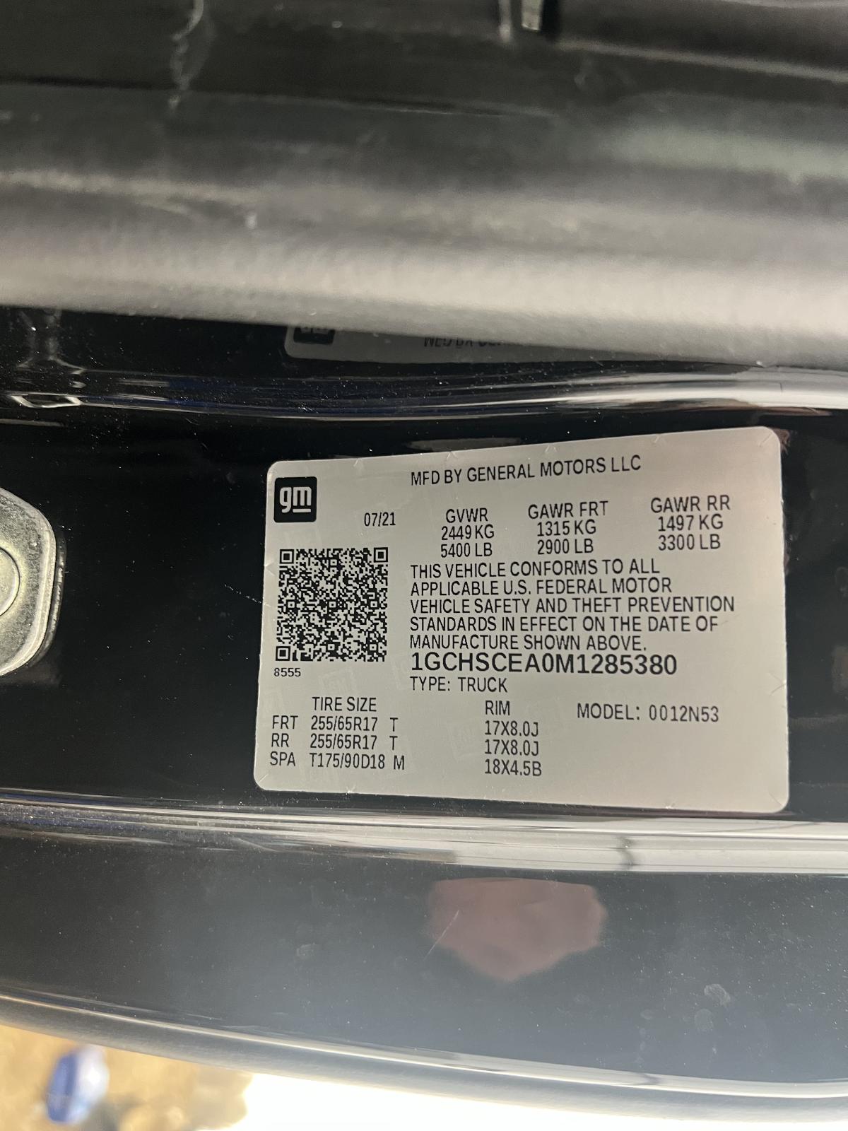 Transmission Chevrolet Colorado 2021 - DG184686 – Tom's Foreign