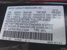 Load image into Gallery viewer, ENGINE MOTOR Acura RDX 2016 16 2017 17 2018 18 3.5L VIN 4/3 - MM3077726
