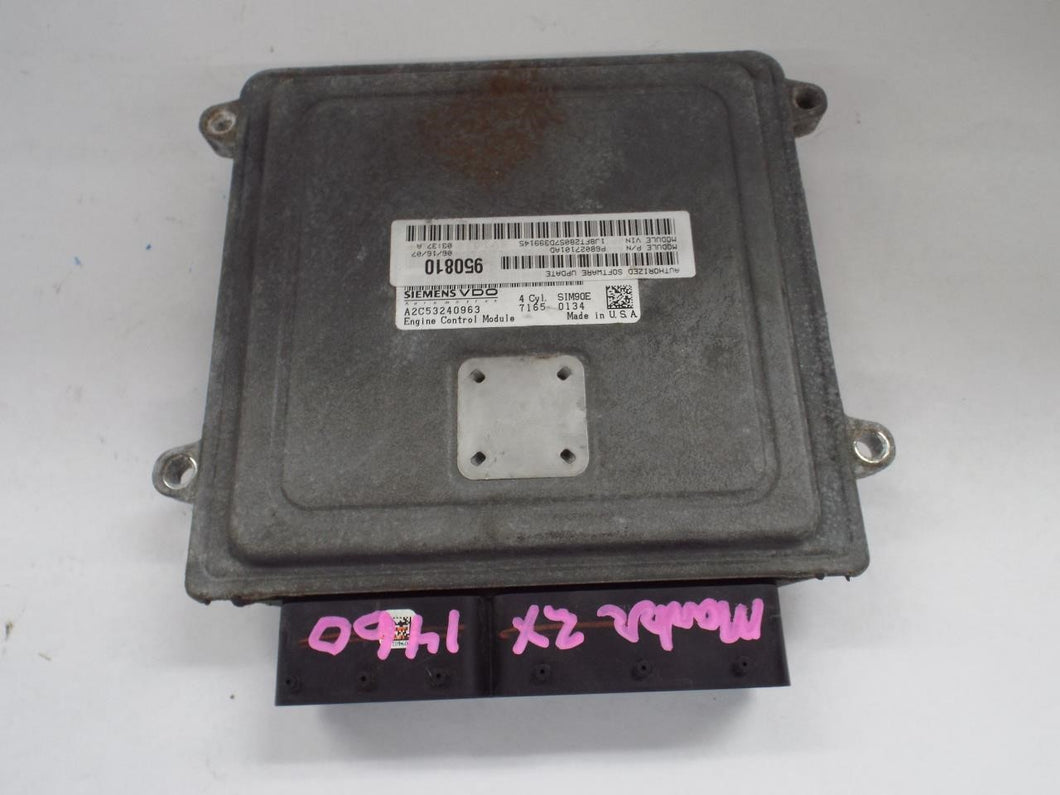 ECU ECM COMPUTER Caliber Compass Patriot 2007 07 2008 08 2009 09 2010 10 - MRK469894
