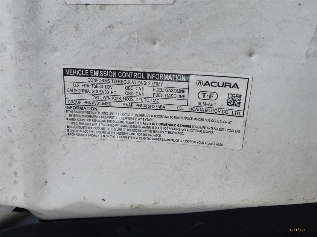 Engine Motor Acura Integra 2023 - MM3278548