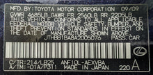 Load image into Gallery viewer, Transmission  LEXUS HS250H 2010 - NW339617

