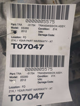 Load image into Gallery viewer, Transmission  LEXUS ES350 2012 - NW544411
