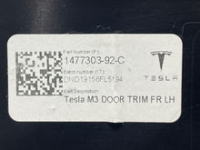 Load image into Gallery viewer, Rear Interior Door Trim Panel  TESLA MODEL 3 2019 - NW377552
