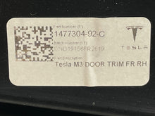 Load image into Gallery viewer, Rear Interior Door Trim Panel  TESLA MODEL 3 2019 - NW377553
