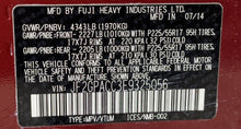 Load image into Gallery viewer, SPEEDOMETER CLUSTER Subaru XV Crosstek 2014 14 - NW388907
