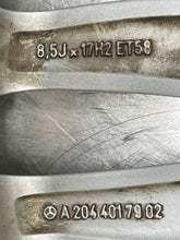 Load image into Gallery viewer, WHEEL RIM C250 C300 C350 C63 12-14 17x8-1/2 17x8-1/2, 5 lug, 112mm - NW406402
