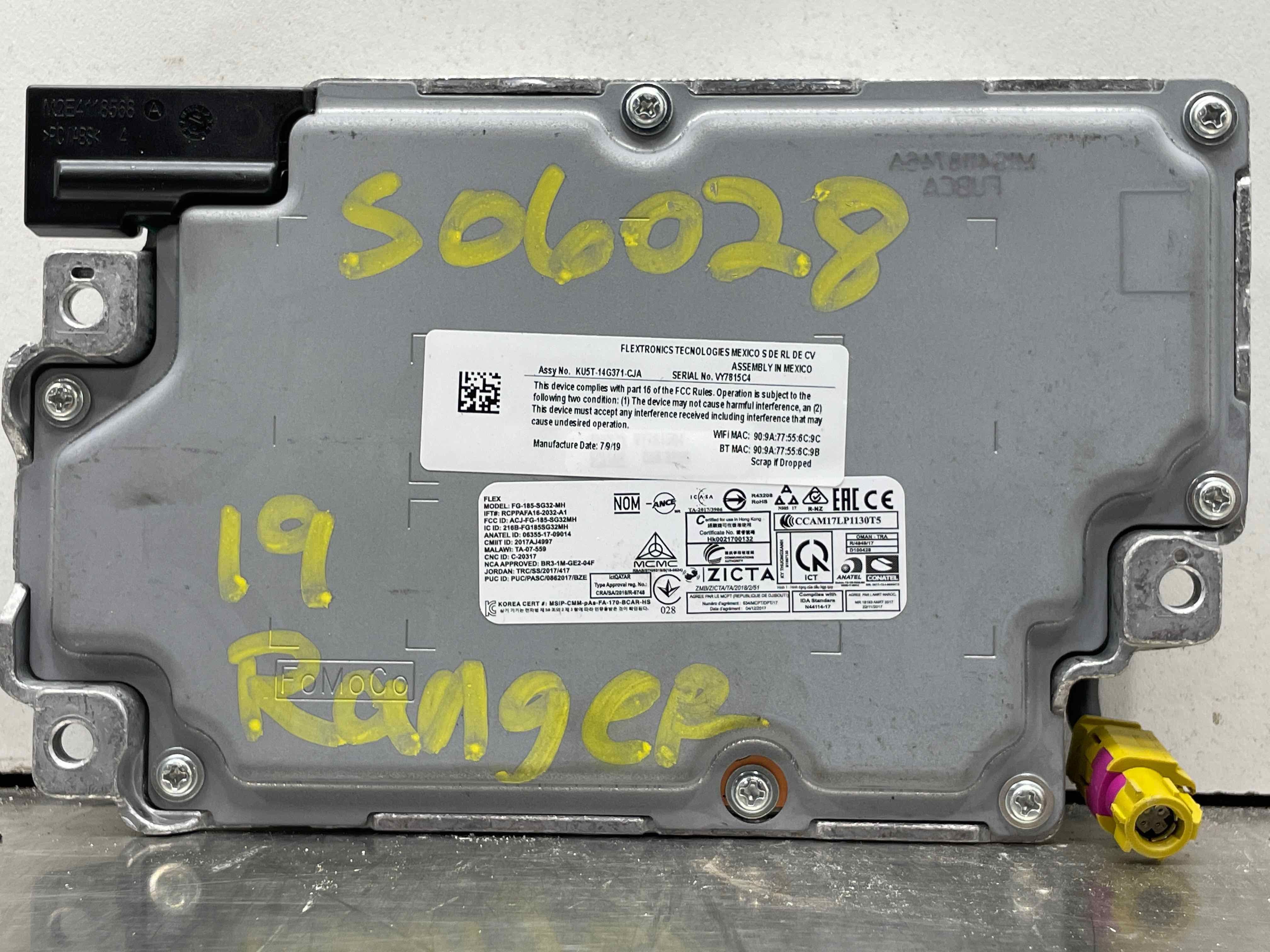 2014 Ford Ranger Computer Computer Ford Ranger 2019 - NW425878 – Tom's Foreign Auto Parts