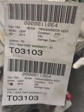 Load image into Gallery viewer, Transmission Nissan Leaf 2014 - NW509271
