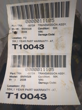 Load image into Gallery viewer, AUTOMATIC TRANSMISSION BMW 328i 2007 07 2008 08 AWD - NW567159
