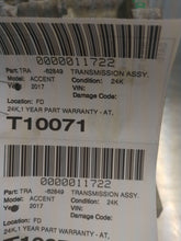 Load image into Gallery viewer, TRANSMISSION Hyundai Accent 2015 15 2016 16 2017 17 - NW569516
