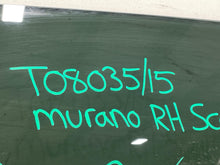 Load image into Gallery viewer, REAR DOOR GLASS Murano Murano Cross Cabriolet 2015-2020 Right - NW571260
