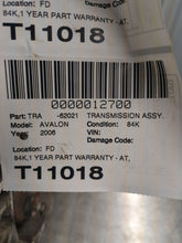 Load image into Gallery viewer, AUTOMATIC TRANSMISSION Avalon Sienna 05 06 07 08 09 10 FWD - NW573864
