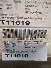 Load image into Gallery viewer, Engine Motor Acura RDX 2017 - NW573570
