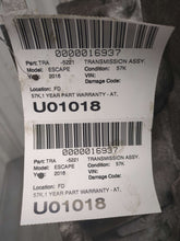 Load image into Gallery viewer, TRANSMISSION Ford Escape 2016 16 4X4 - NW589843
