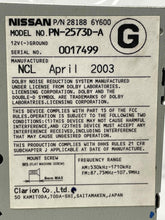 Load image into Gallery viewer, RADIO Infiniti I35 2002 02 2003 03 04 AM FM CASS CD - NW137055
