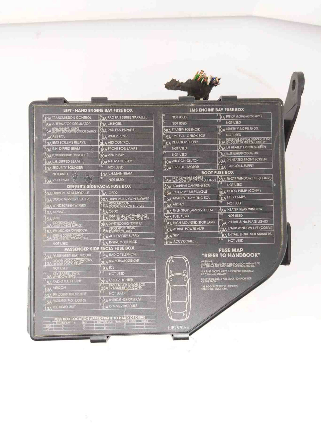 カーズ Terrys Jaguar Parts: TOP LATCH CYLINDER XK8 CONVERTIBLE 1996