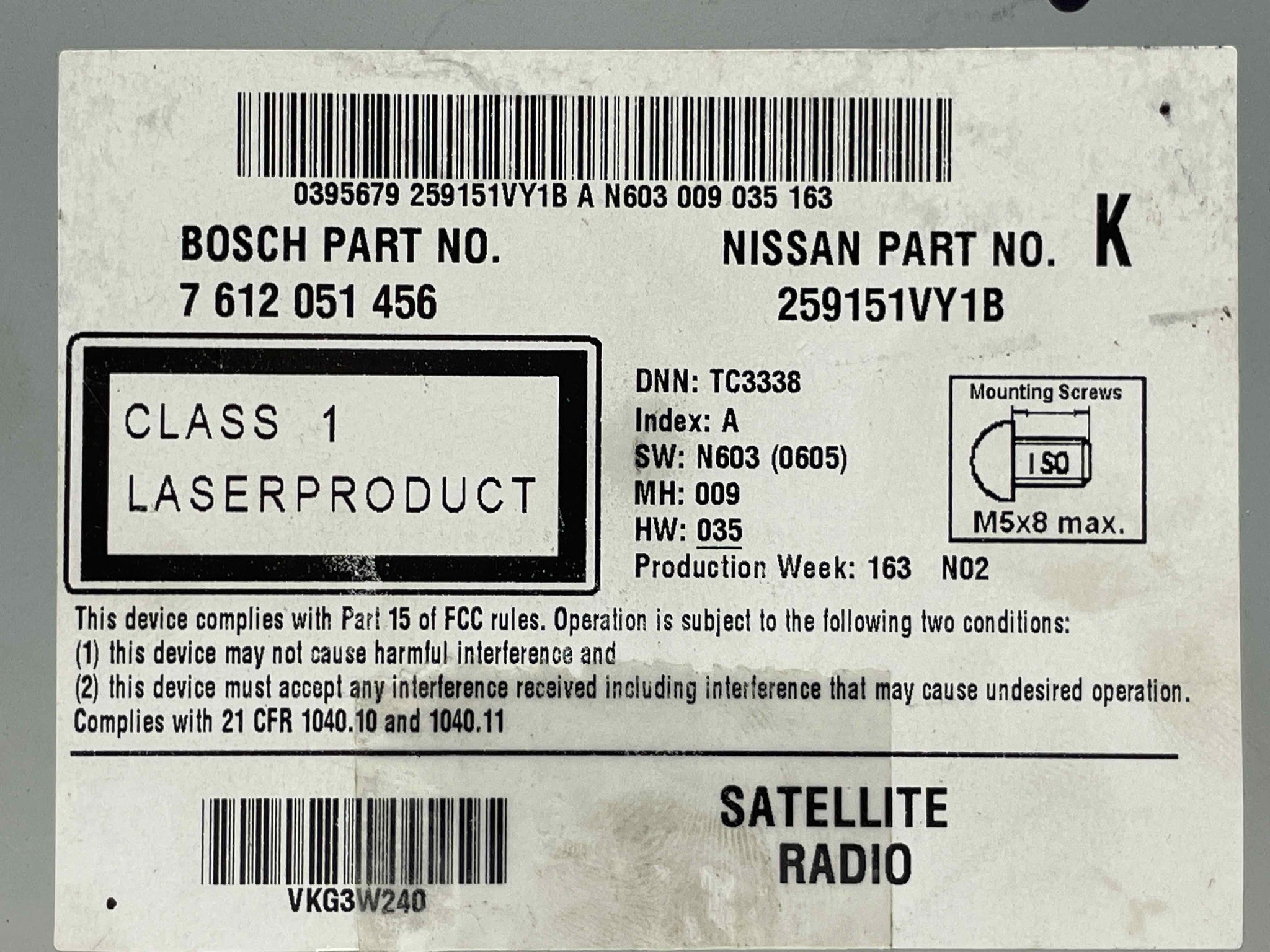 RADIO Nissan Rogue 2013 13 2014 14 2015 15 - NW137343 – Tom's