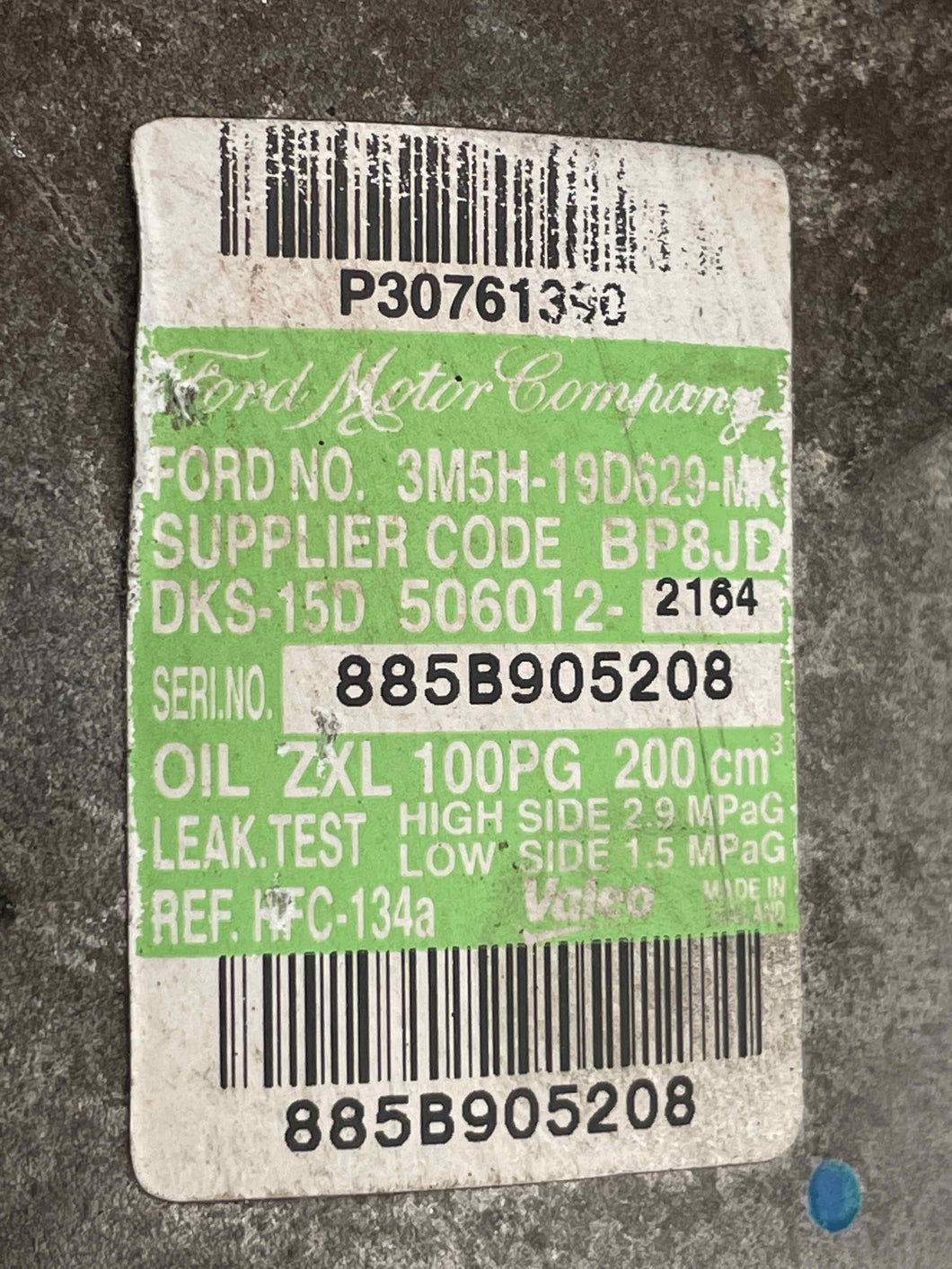 Ac compressor Volvo V70 S40 V40 C30 04 05 06 - 10 - NW211466