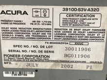 Load image into Gallery viewer, RADIO ACURA MDX 2001 01 2002 02 2003 03 2004 04 - NW135850

