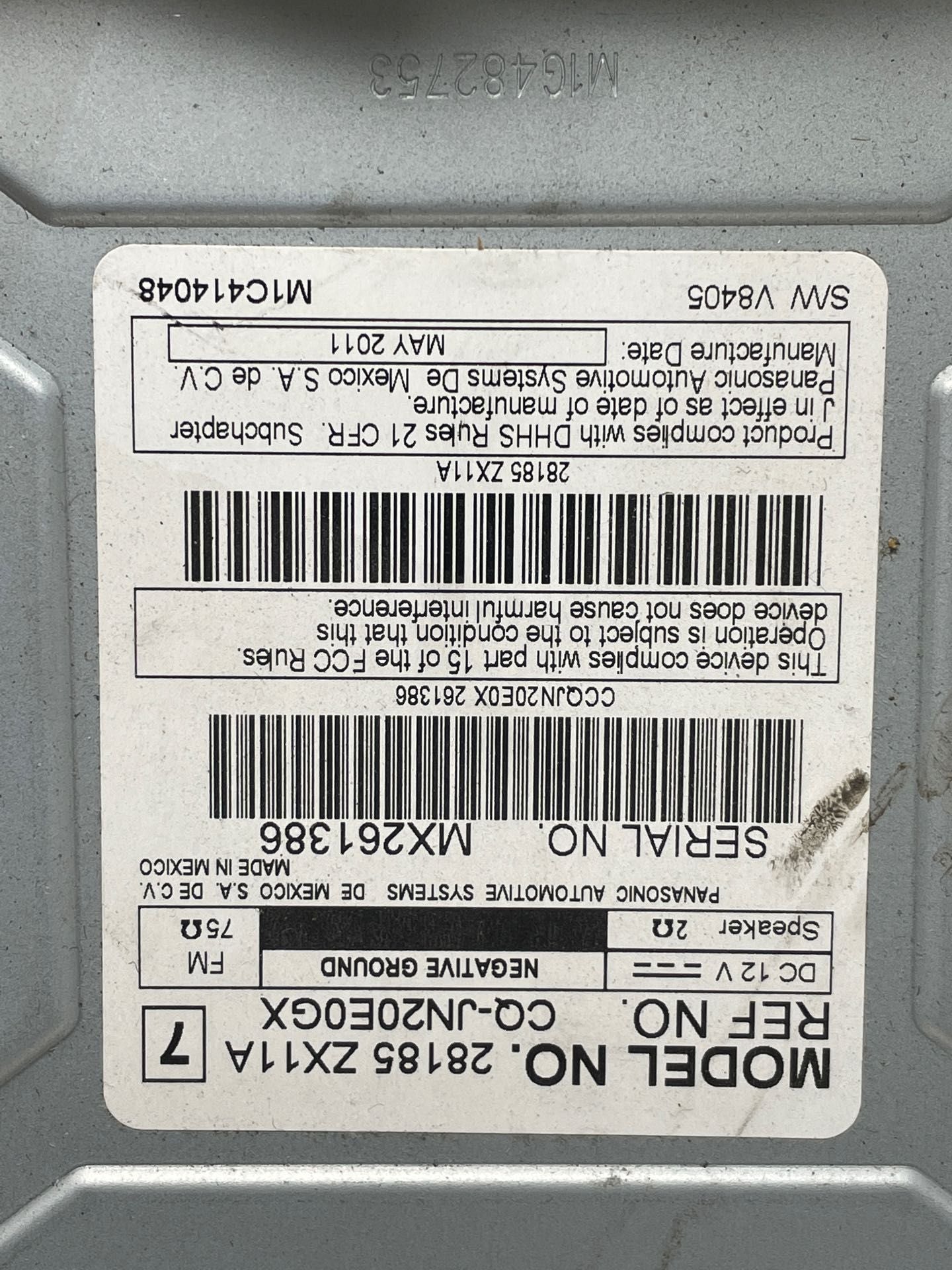 RADIO NISSAN ALTIMA 2012 12 - NW136879 – Tom's Foreign Auto Parts