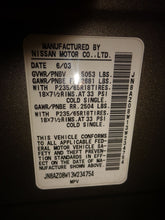 Load image into Gallery viewer, TRANSMISSION Nissan Murano 2003 03 4X4 - NW183659
