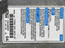 Load image into Gallery viewer, Air Bag computer Aucra MDX 2003 03 - NW326098
