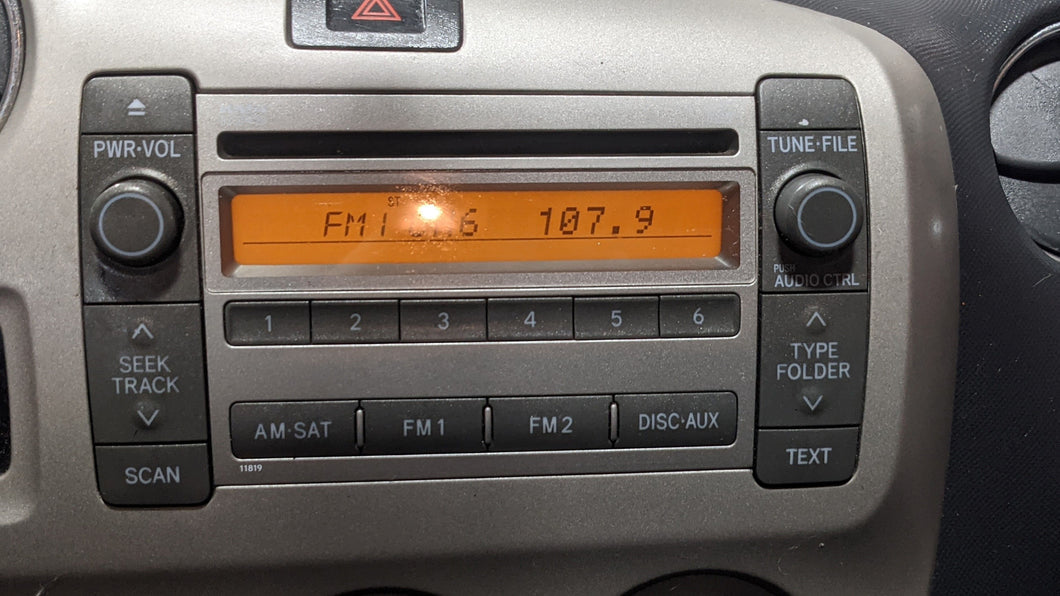 RADIO Toyota Matrix 2009 09 2010 10 - NW328450
