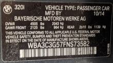 Load image into Gallery viewer, TRANSMISSION BMW 320i 2014 14 2015 15 2016 16 AWD - NW342583
