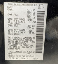 Load image into Gallery viewer, WHEEL RIM JX35 QX60 13-15 18x7-1/2 ALLOY 18x7-1/2, 5 lug, 4-1/2" - NW390712

