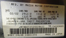Load image into Gallery viewer, Transmission  MAZDA MX-5 MIATA 2002 - NW183989
