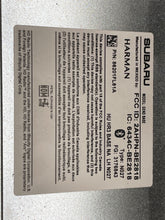 Load image into Gallery viewer, Radio Subaru Impreza 2017 - NW417066
