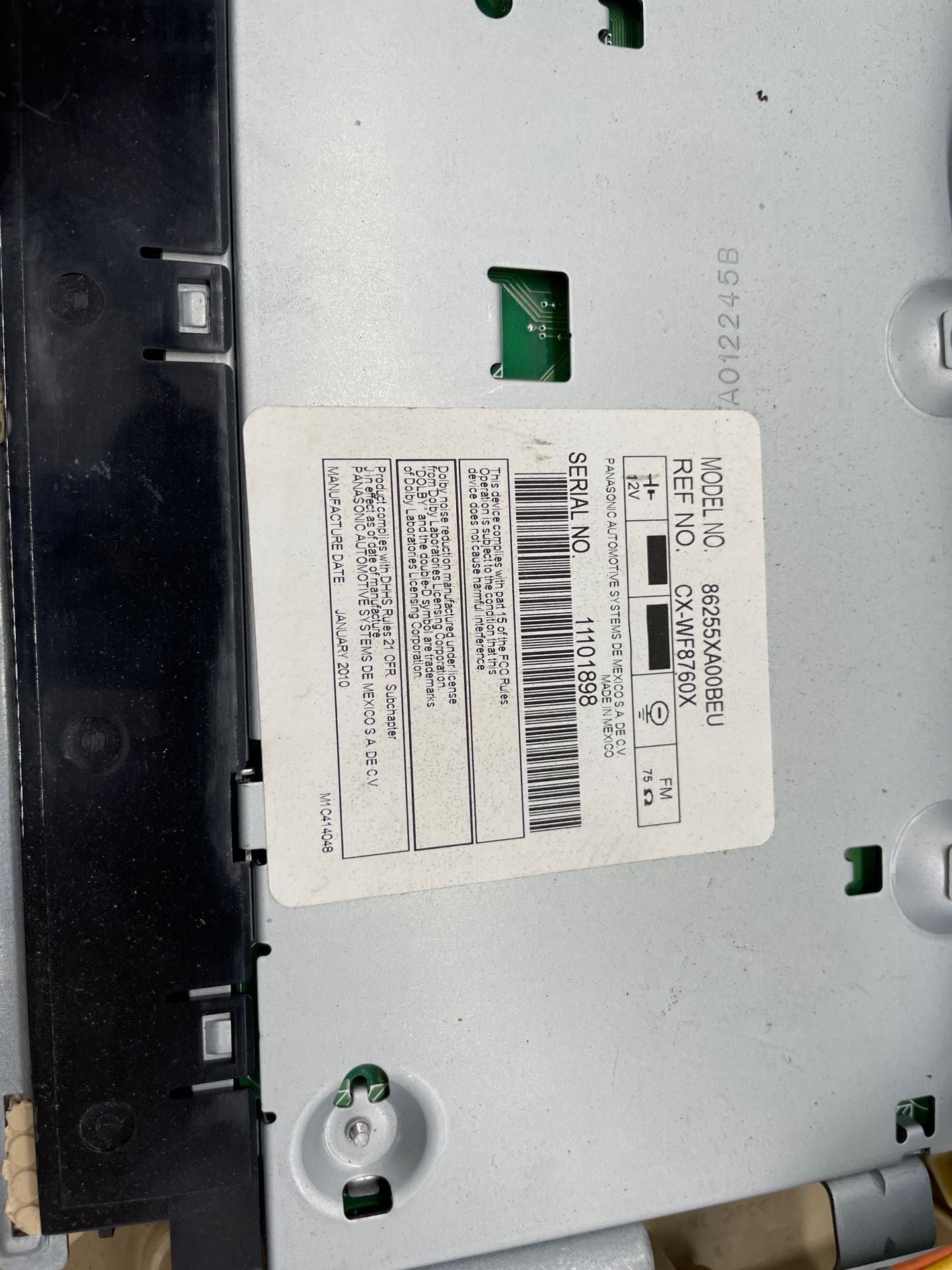 PhoneNumber DVD デラックス盤 DVD PLAYER Subaru Tribeca 06 07 08 09 10 11 12 13 14