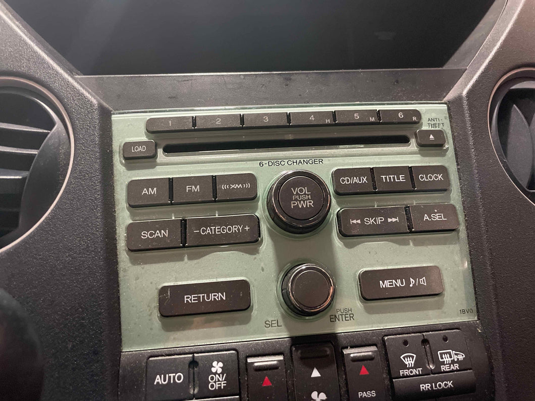 RADIO Honda Pilot 2009 09 2010 10 2011 11 AM FM 6 DISC CD - NW448899