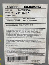 Load image into Gallery viewer, Radio Subaru Impreza 2015 - NW463003
