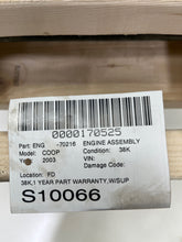 Load image into Gallery viewer, ENGINE MOTOR Mini Cooper S Mini 1 2002-2008 1.6L SUPERCHARGED - NW467639
