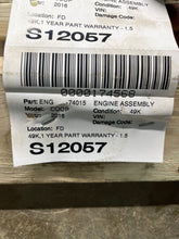 Load image into Gallery viewer, Engine Motor  MINI COOPER 2016 - NW481786
