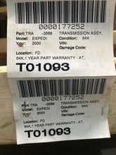 Load image into Gallery viewer, TRANSMISSION Ford Expedition F150 Pickup 2000 00 4X4 - NW493689
