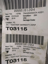 Load image into Gallery viewer, Transmission Land Rover Evoque 2018 - NW510117
