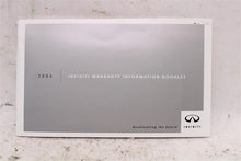 Load image into Gallery viewer, OWNERS MANUAL Infiniti FX35 FX45 2004 04 - 1002112
