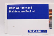 Load image into Gallery viewer, OWNERS MANUAL Subaru Forester 2005 05 - 1009721
