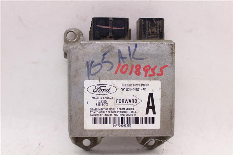 AIR BAG CONTROL MODULE COMPUTER Ford F150 Pickup 2005 05 - 1018955