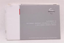 Load image into Gallery viewer, OWNERS MANUAL Nissan Maxima 2013 13 - 1024515

